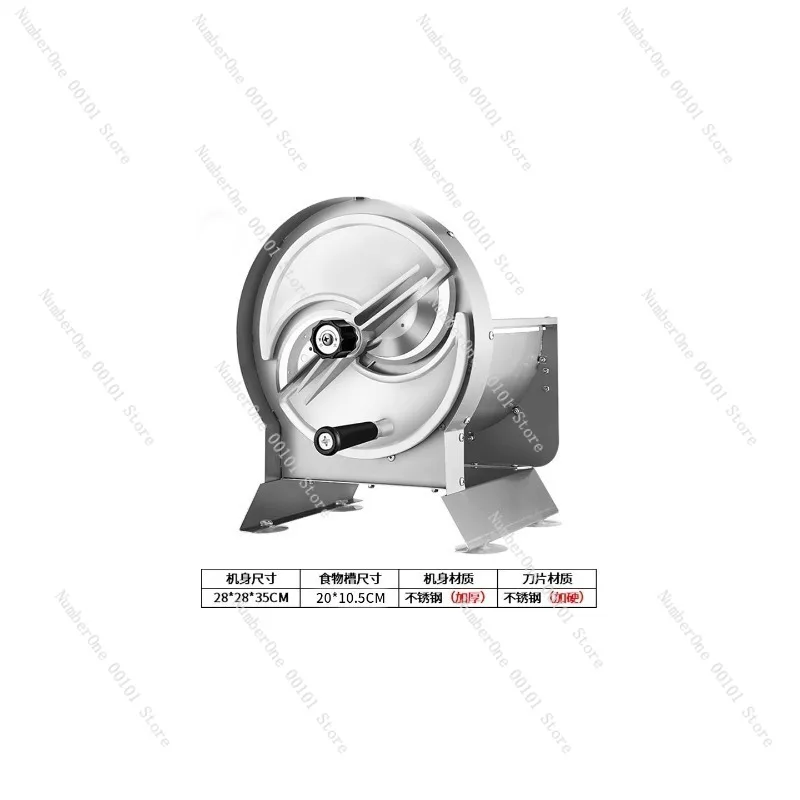 Manual Lemon Slicer Commercial Stainless Steel Fruit Vegetable Chip Cutter Hand Crank Potato Garlic Carrot Slicing Machine