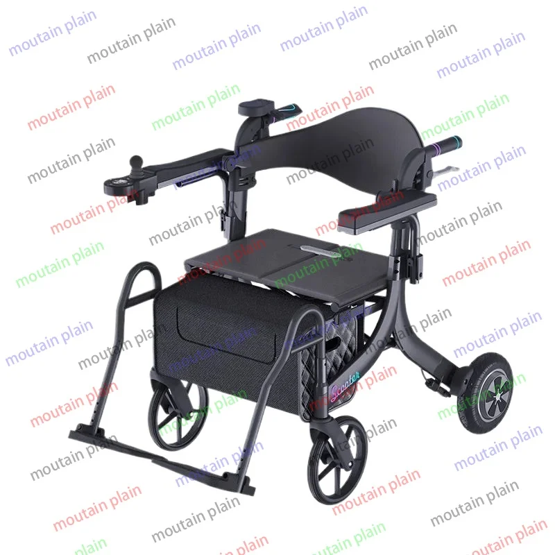 Multi Functional Electric Lightweight Wheelchair Roller Movement Folding Adjustable Power Supply