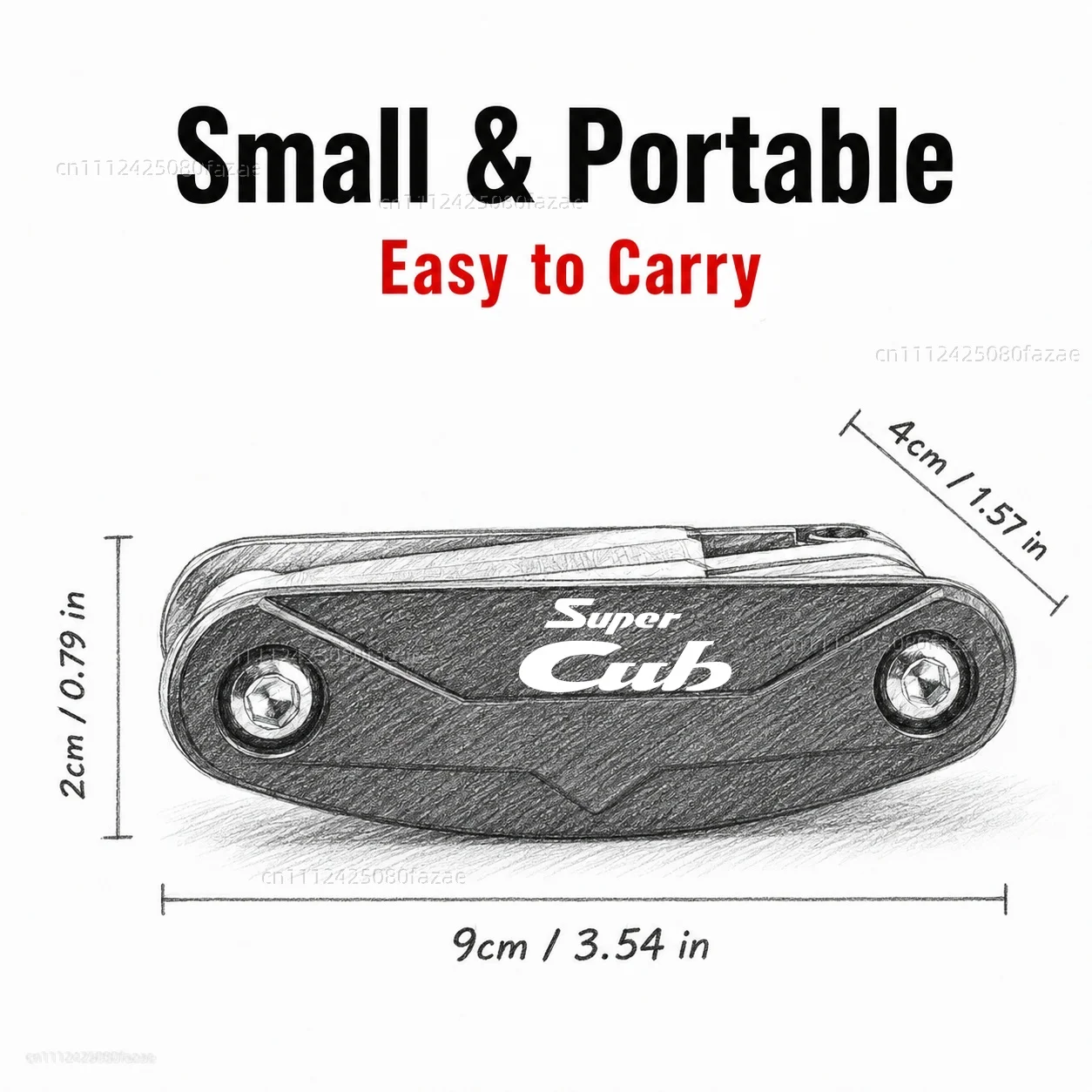 For Honda Super CUB C70 90 110 C125 Motorcycle Tool Repair Kit Multifunctional Screwdriver Wrench Hex Key Set Portable Bike