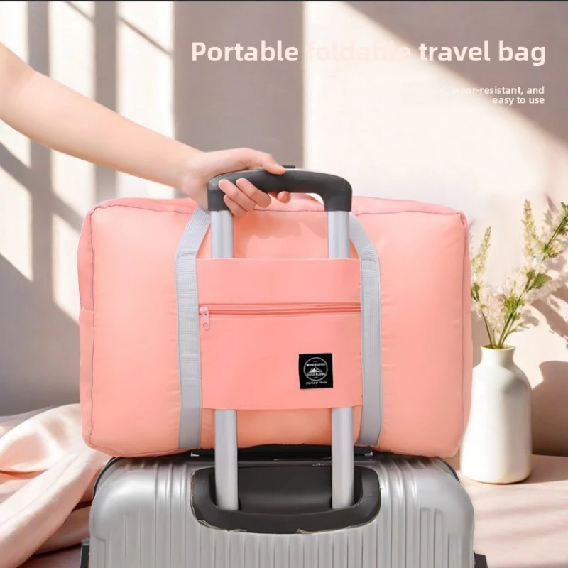 Borsone da viaggio pieghevole per borsa da trasporto per compagnia per donne e ragazze, leggero, di grande capacità, per sport, viaggio nel fine settimana durante la notte