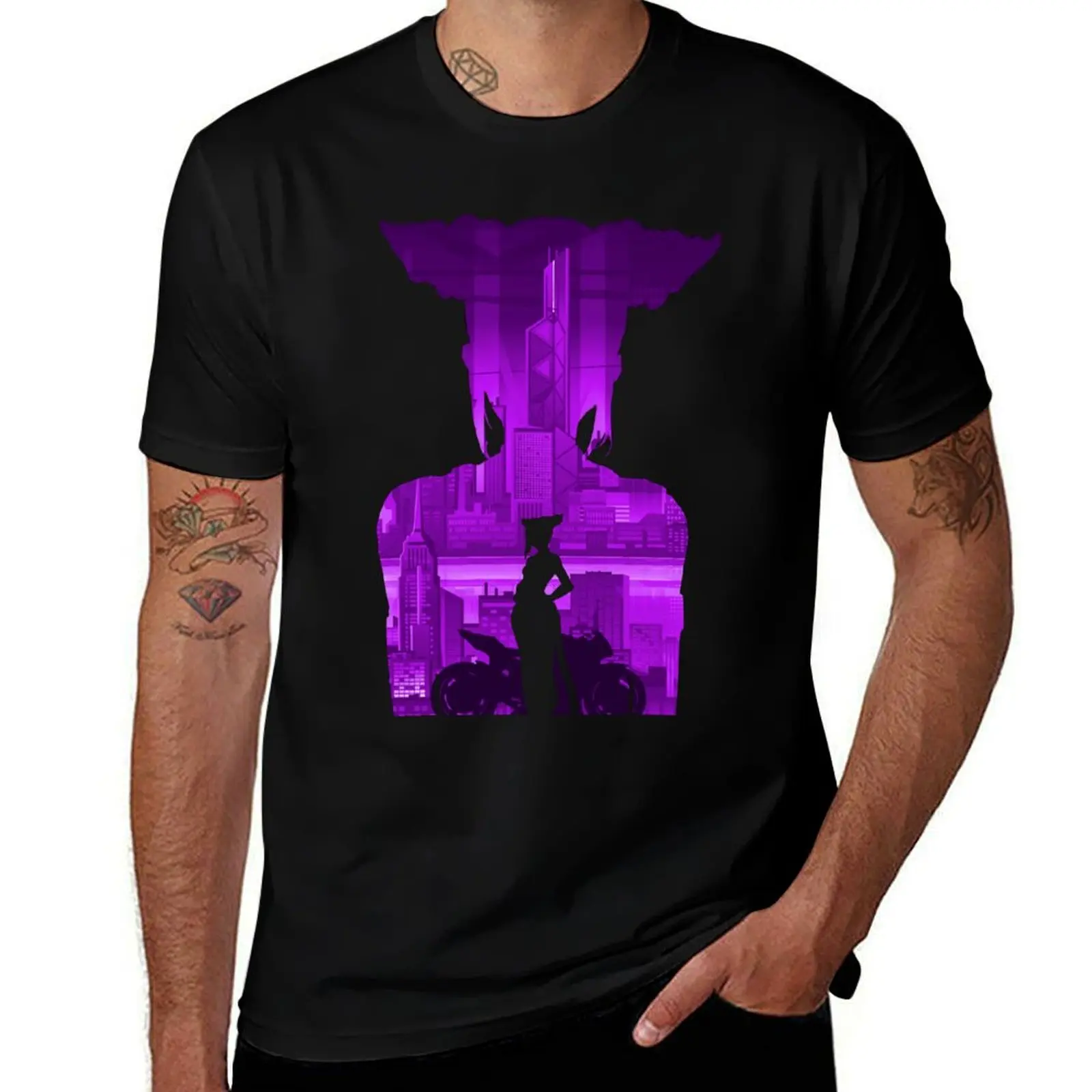Juri Han *Negative Illusion* T-Shirt Casual All Match Tee Shirt for Men T-Shirt