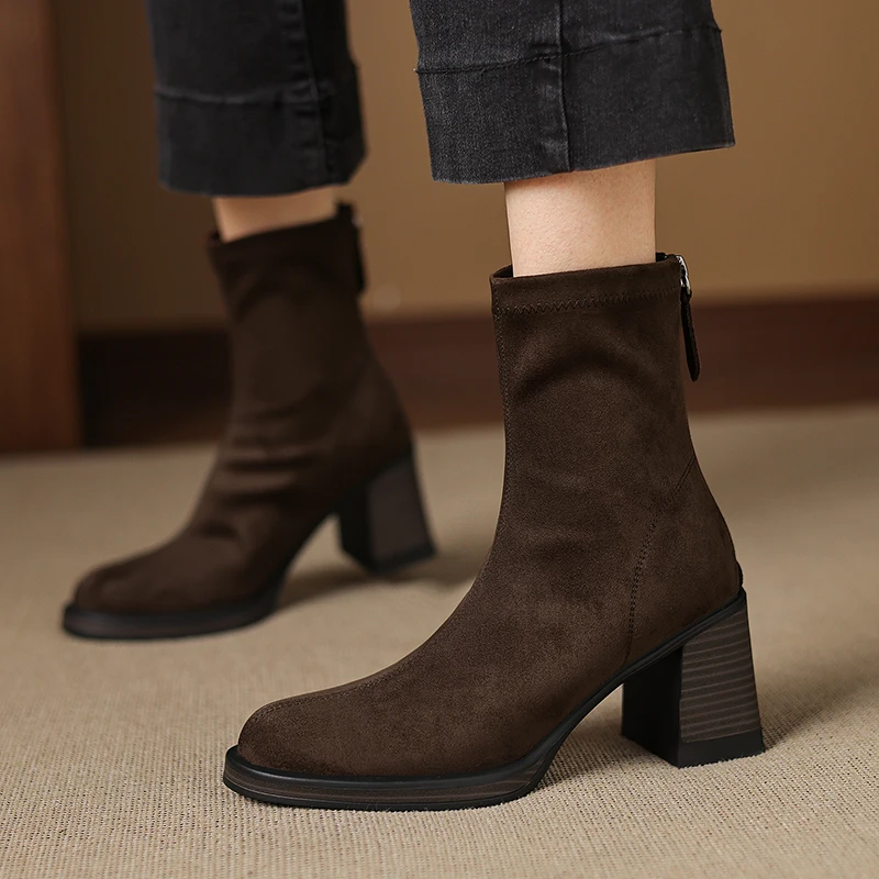 New Autumn Women Boots Flannel - Sewing Latex recension och pris