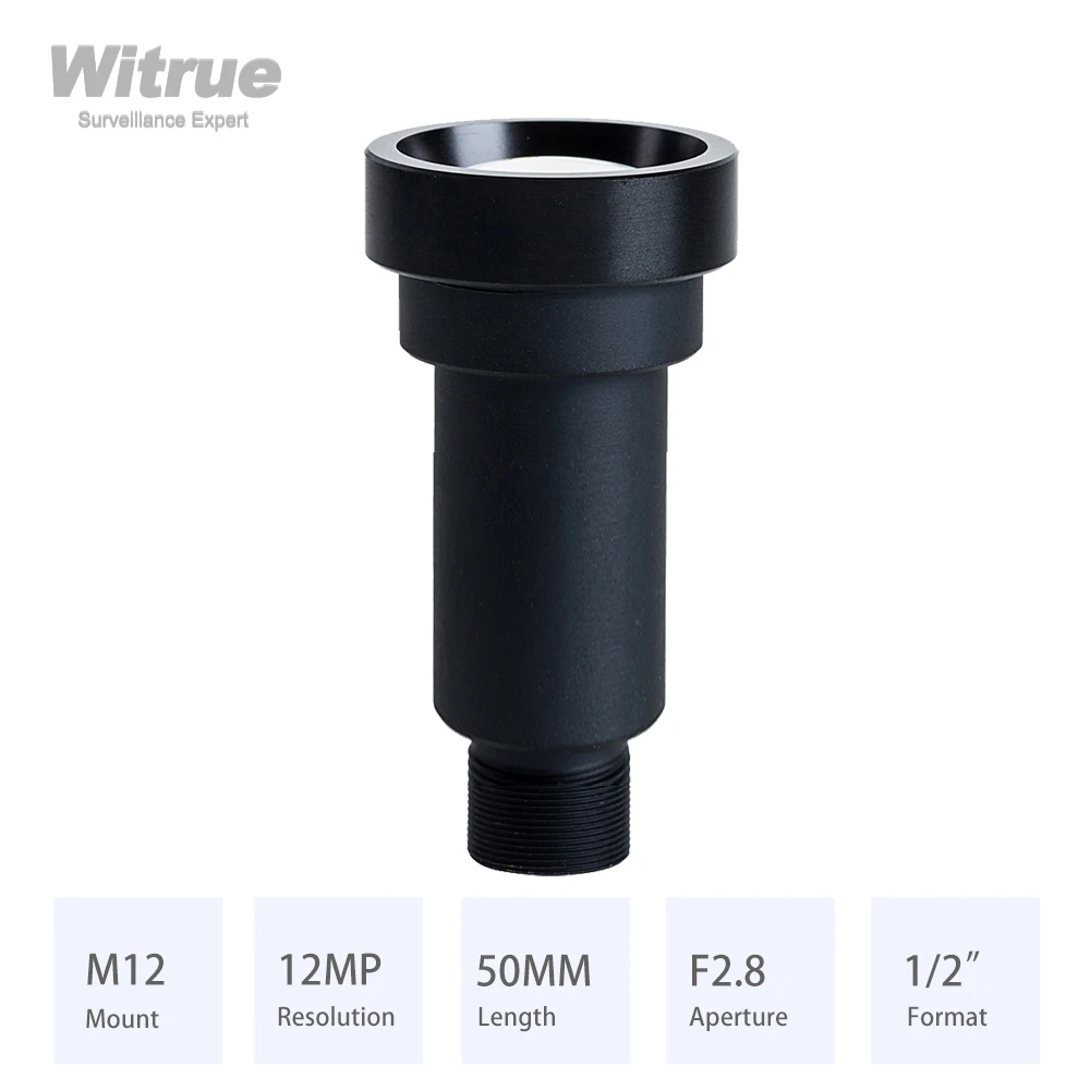 

Witrue 4K M12 Lens Long Distance View 50MM F2.8 1/2" with 650nm IR Filter for EKEN SJCAM Xiaomi Yi Gopro DJI Sport Cameras