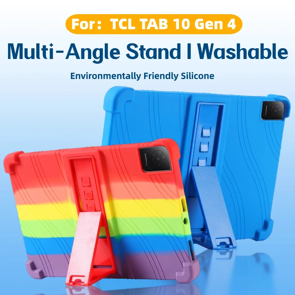 

Silicone Case Cover For TCL Tab 10L Gen4 10.1 Inch 8483A Soft Back Tablet Case Anti Break Shell Pouch BY198