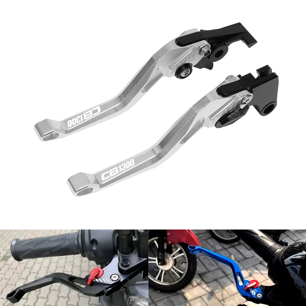 For Honda CB1300 CB 1300 2008 2009 2010 2011 2012 Motorcycle Adjustable Brake Clutch Levers Accessories CNC Logo Titanium