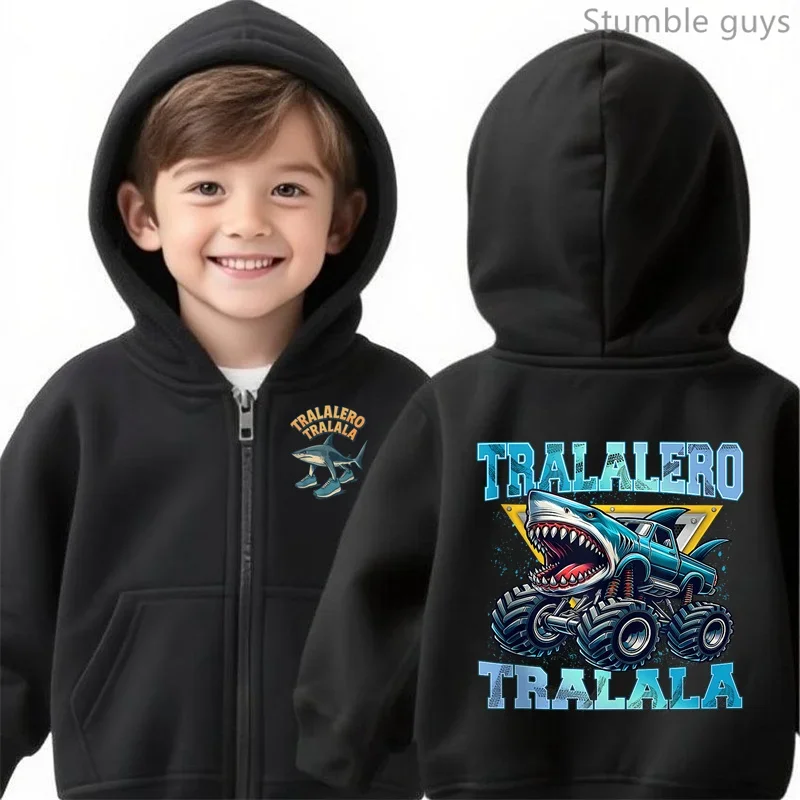 

Italian Brainrot Animals Kids Cotton Hoodie Tung TungTung Sahur Long Sleeve Tops for Child Funny Sweatshirts Cute Tee Clothing