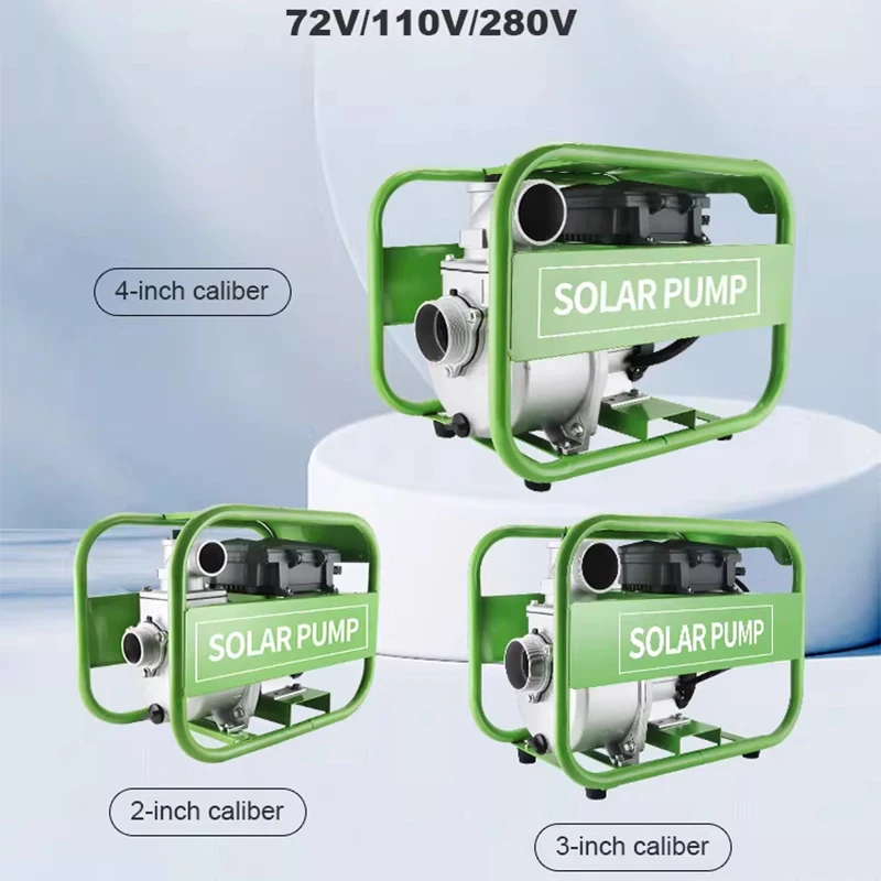 High-Flow Solar-Powered Agricultural Boosting Water Pump Portable Self-Priming Shallow Well Water Transfer Pump for Farm