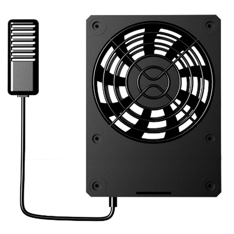 Smart Cooling Fan Strong Wind Ventilation Fan For Reptile Tank With LED Display (Degrees Celsius)