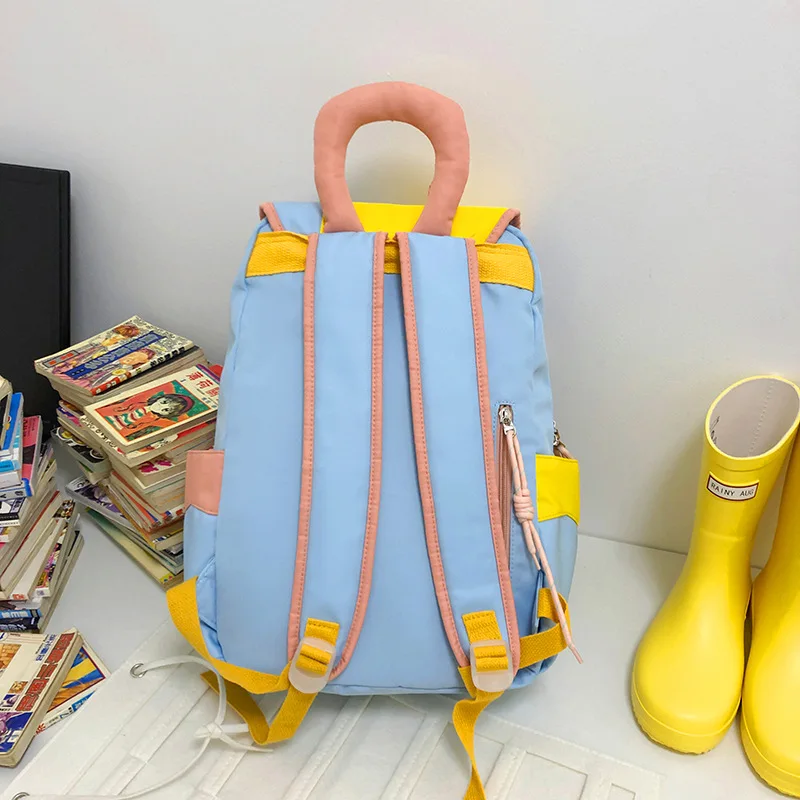 Korean Fashion College High School Students Schoolbag Large Capacity Girls Boys Teenage Laptop Book Bag Harajuku Travel Backpack