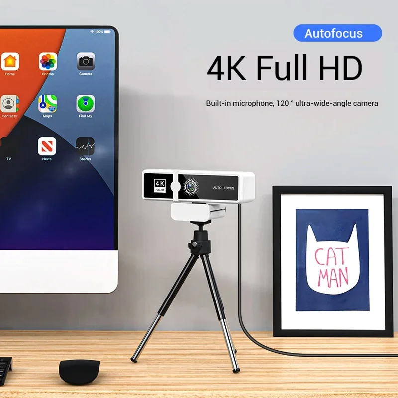 2K 1080P 4K Webcam Full HD Web Camera Auto Focus With Microphone USB Plug Web Cam For PC Computer Laptop Video Mini Camera