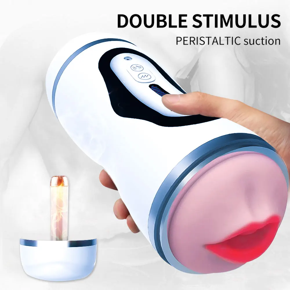 Automatic Male Masturbator Thrusting Masturbation Cup for Men Stimulation Soft Textured Vagina Penis Training Sex Toys Vibrator