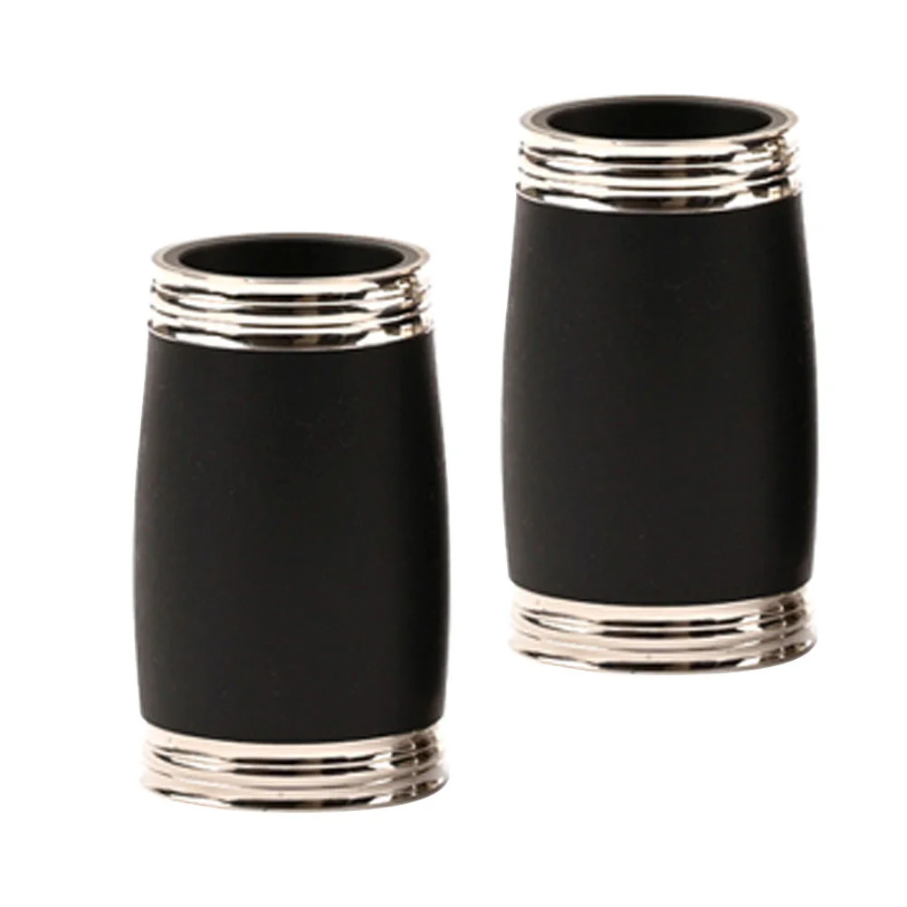 

2Pcs B Flat Clarinet Metal Accessories Smooth Wear-Resistant Two Section Tubes Replacement Parts for Pitch Tuning Musical