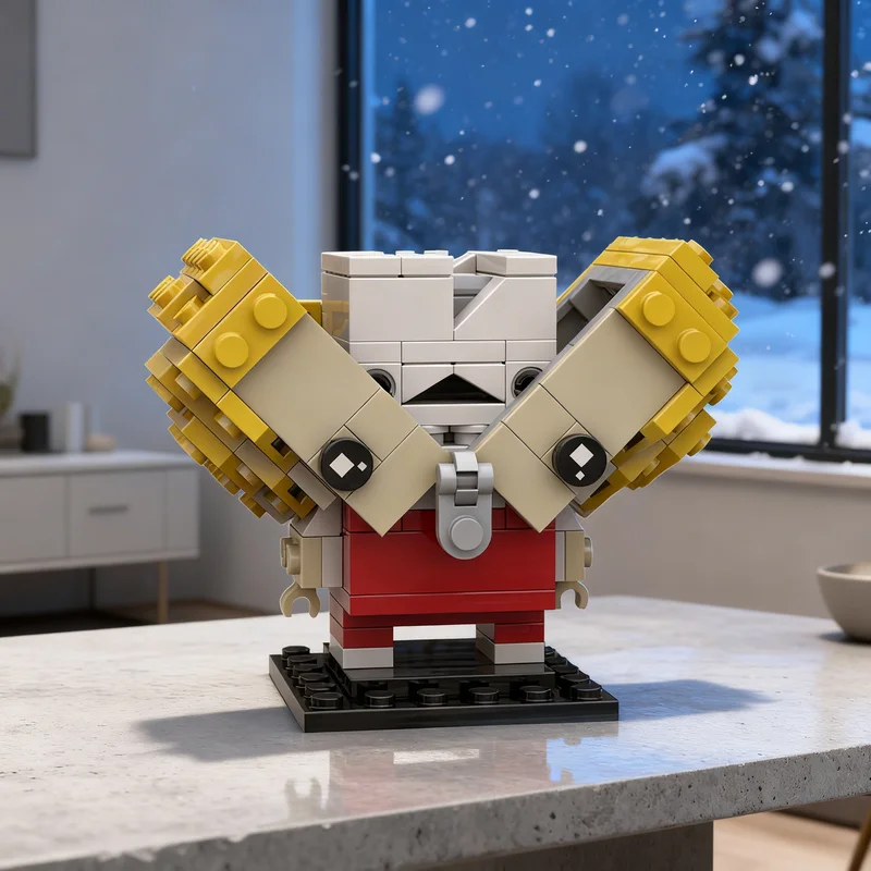 

187pcs MOC Bony Tony Garbage Pail BricKidz Brickheadz Model Building Blocks Construction Christmas Gifts Toy Creative DIY Idea