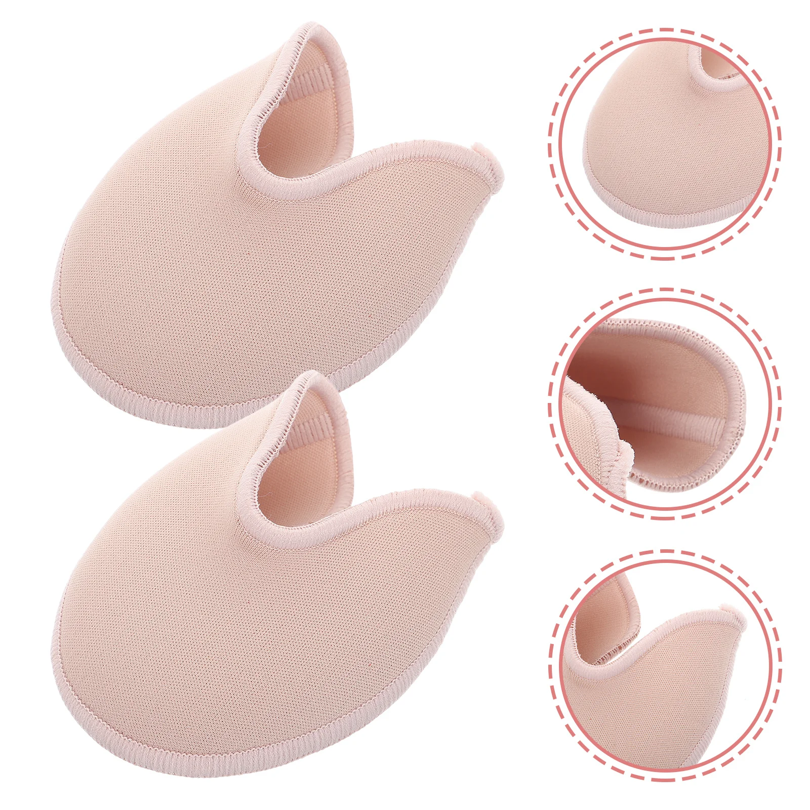 

1Pair Reusable Toe Covers for Pointe Shoes Women's Elastic Forefoot Protectors Soft Cushioning Pads for Ballet Dancing Foot