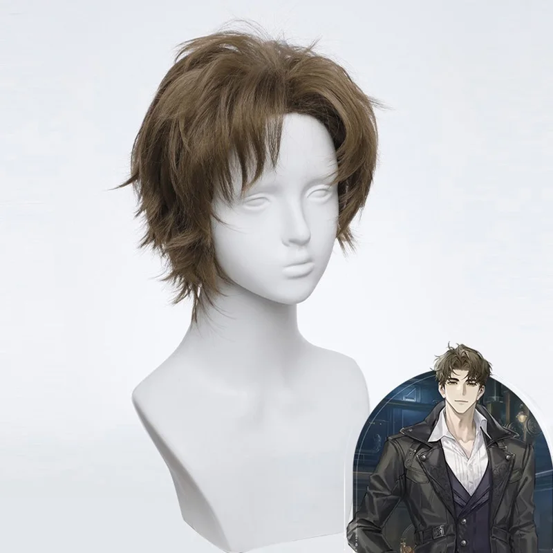 

Cosplay Wig Beyond the World Anime Wig Hakugen Short Anime Game Role-Play Wig Male Anime Synthetic Wig Bangs Anime Game Cosplay