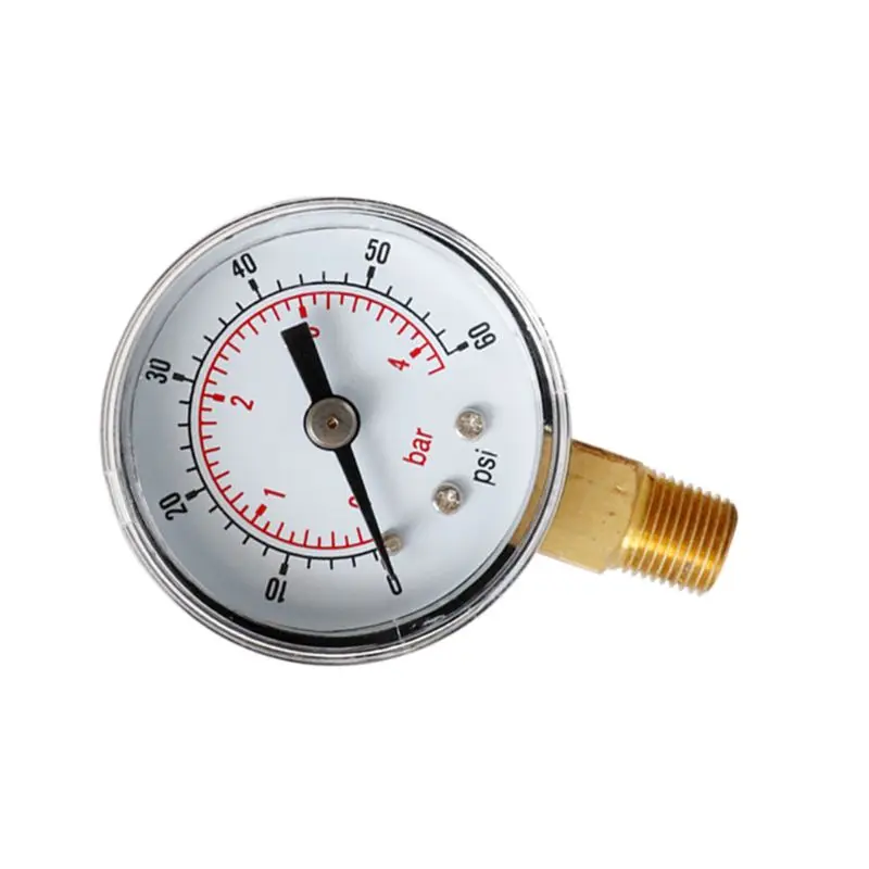 Compact  Pressure Gauge Stainless Steel for Case Brass Internals Water Pressure Gauge 1/8