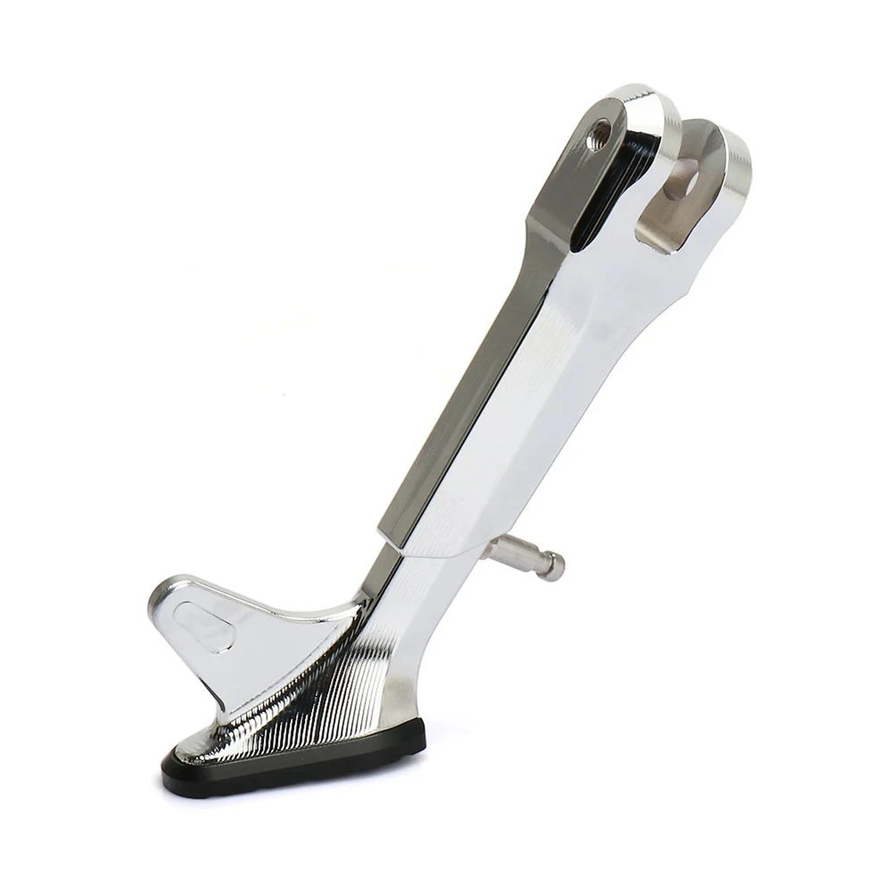 

Motorcycle Kickstand Side Stand Holder Parking Rack Support Foot Sidestand for Vespa Primavera 150 Sprint 150 Silver