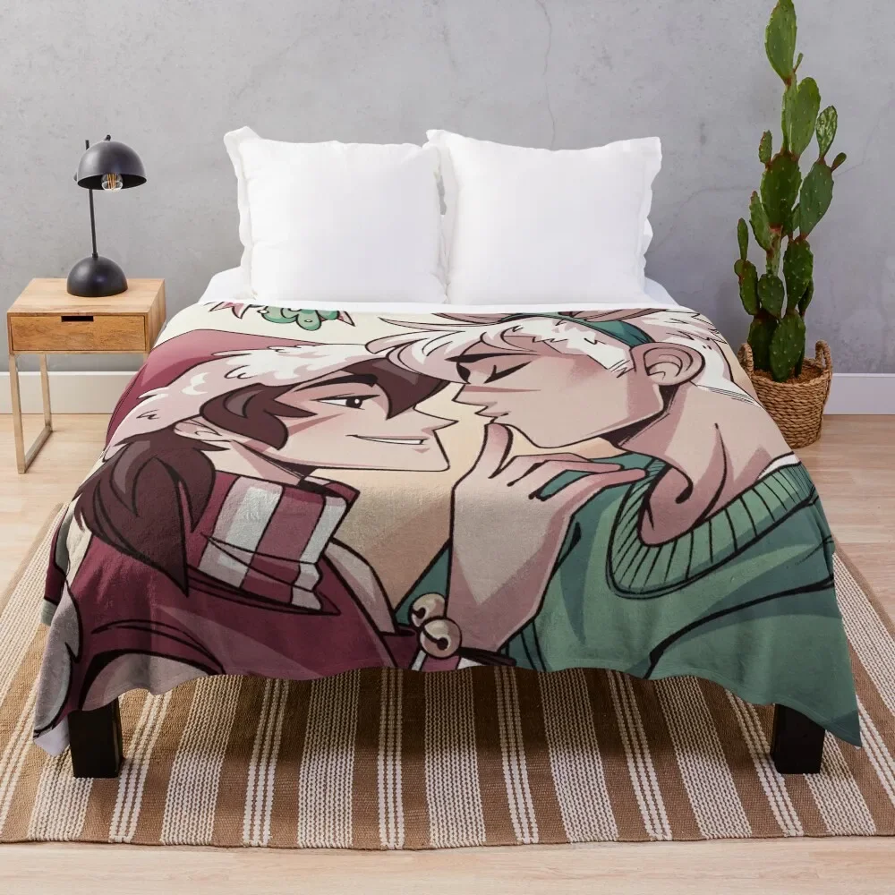 

Sheith Mistletoe Throw Blanket Soft for winter Cute Plaid Blankets