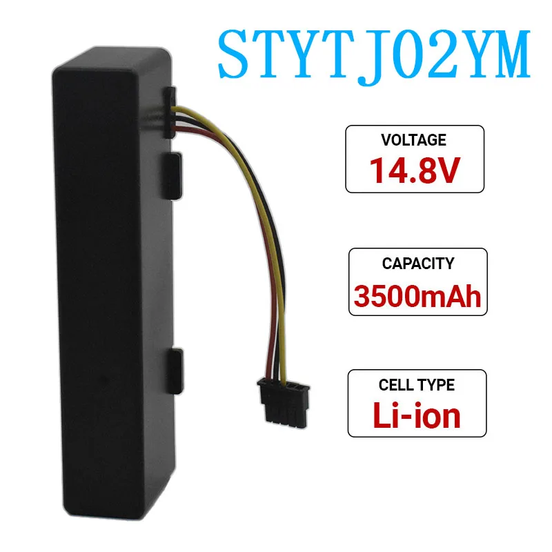 

100%Original STYTJ02YM Replacement Battery with High-quality Cells 14.8V for Xiaomi Mijia LDS Vacuum Cleaner Mi Robot 3500mAh