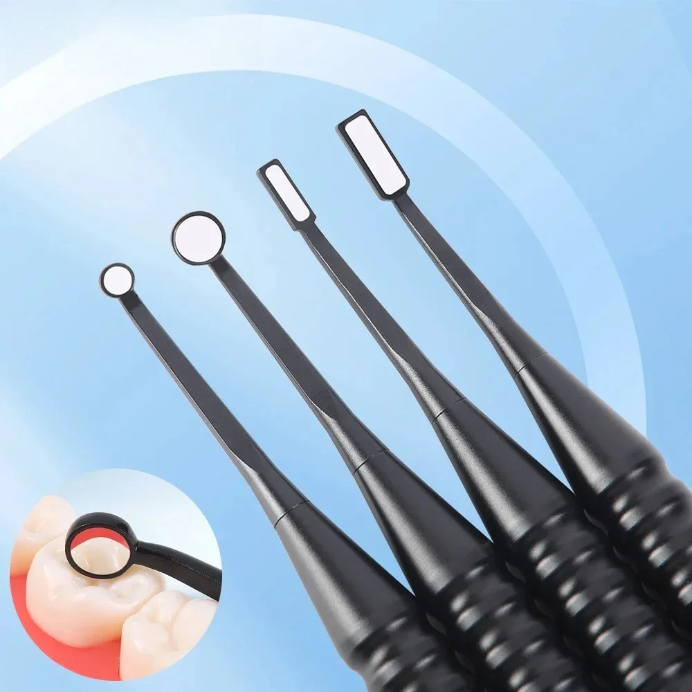 Dental Micro Mouth Mirror 2mm/3mm/5mm Anti-fog Reflector Odontoscope Multifunction Checking Oral Detachable Handle