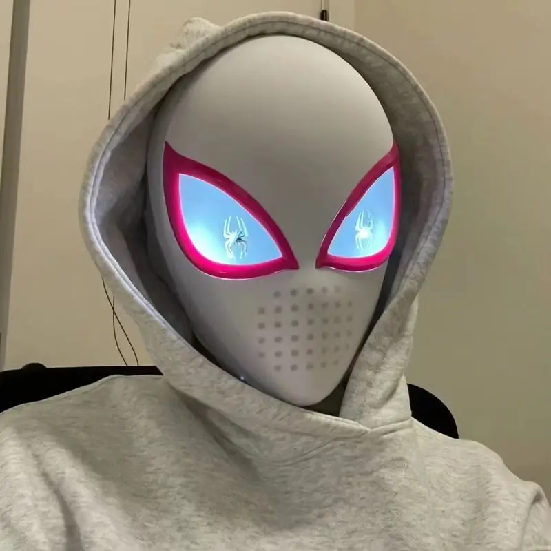 2026 Hot Gwen Glowing Mask Touch Control Wearable Helmet Role Play Costume Accessory Fan Collection Gift For Enthusiast