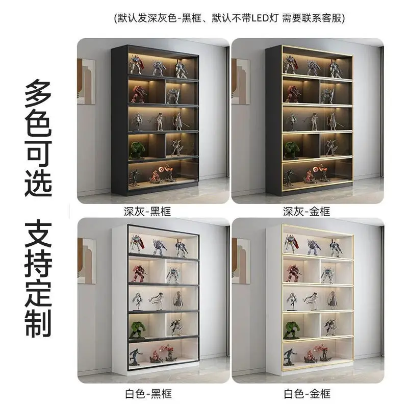 Aangepast. Nieuwe vitrinekast gemaakt van glas Productvitrine Speelgoedopslagmodel Handgemaakte bouwsteen Decoratiekabine