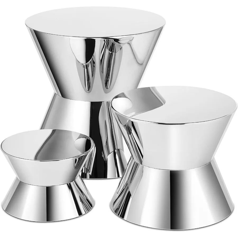 

Набор из 3-х подставок «Песочные часы» из нержавеющей стали, подставки для демонстрации еды, полка для общественного питания, десерта, коллекционных предметов, ювелирных изделий, фигурок