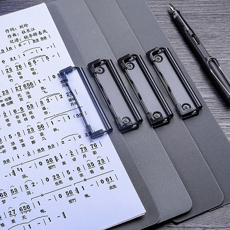 A4 Arquivo Pasta Prancheta, Escrita Pad, Memo Clip Board, Double Clips Organizer