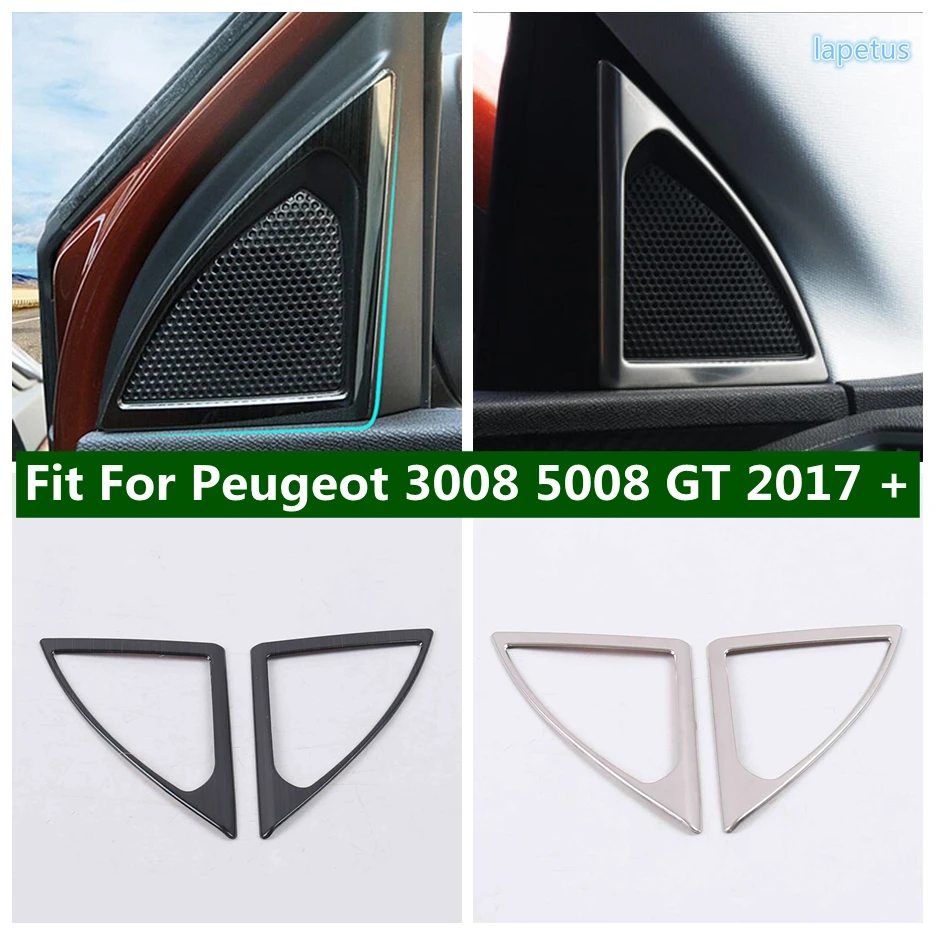 

Window Pillar A Post Stereo Speaker Audio Horn Decoration Frame Cover Trim For Peugeot 3008 5008 GT 2017 - 2023 Car Accessories