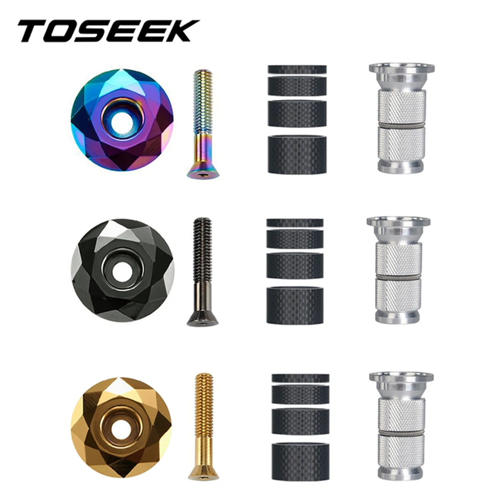 TOSEEK MTB Bicycle Headset Stem Top Cap 1-1/8\