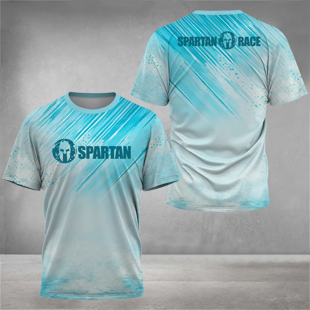 

Men's T Shirt Funny 3D Letter Print T-Shirts Casual O-neck Short Sleeve Tops Fashion Spartan Warrior Clothing Outdoor Sports Tee