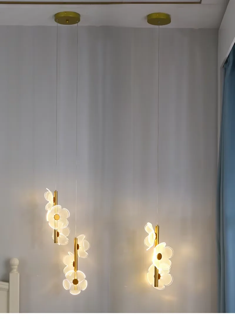 Nordic Lustre LED Pendant Light Fixture Hanging Lamp for Ceiling Bedroom Bedside Children's Room Home Decor