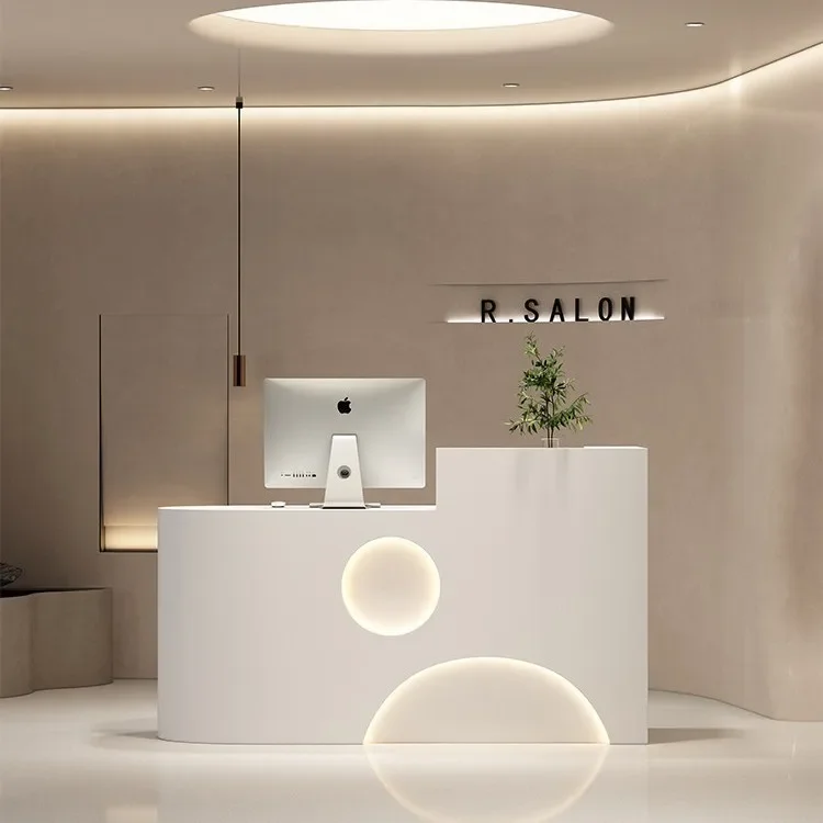 H1 clothing store checkout page counter store small beauty salon bar counter simple modern baking paint front desk women's