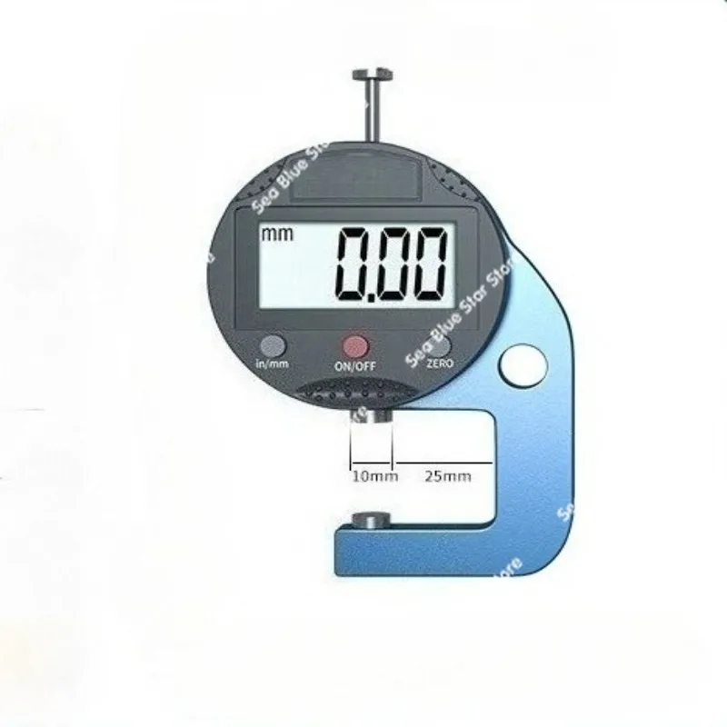 Digital Thickness Gauge High Precision Thickness Gauge, Caliper Car Clothes Tube Wall Thickness Gauge Micrometer Tool