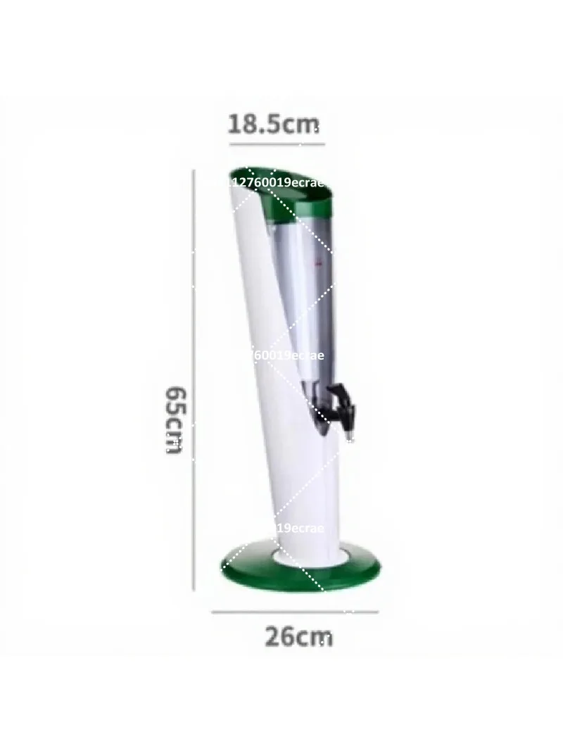 3L Portable Beer Dispenser Commercial Draft Keg Cooler with Faucet, Compatible with White Keg, for Bar & Karaoke Use