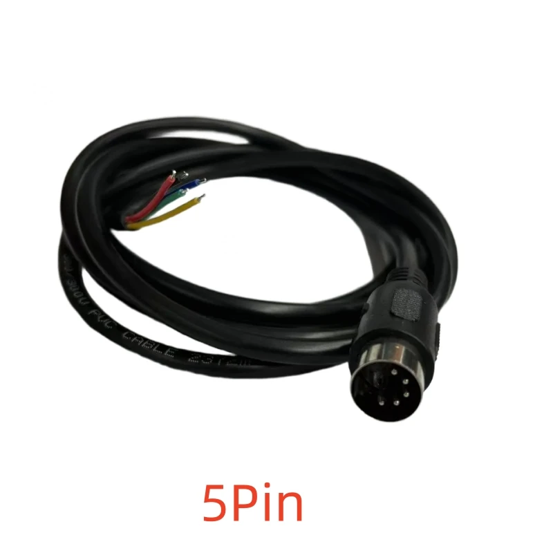 1PCS  Injection Molded DIN Large Keyboard Plug S Terminal Line Male Plug 3 4 5 Pin 6 7 8 Pin MIDI Connector