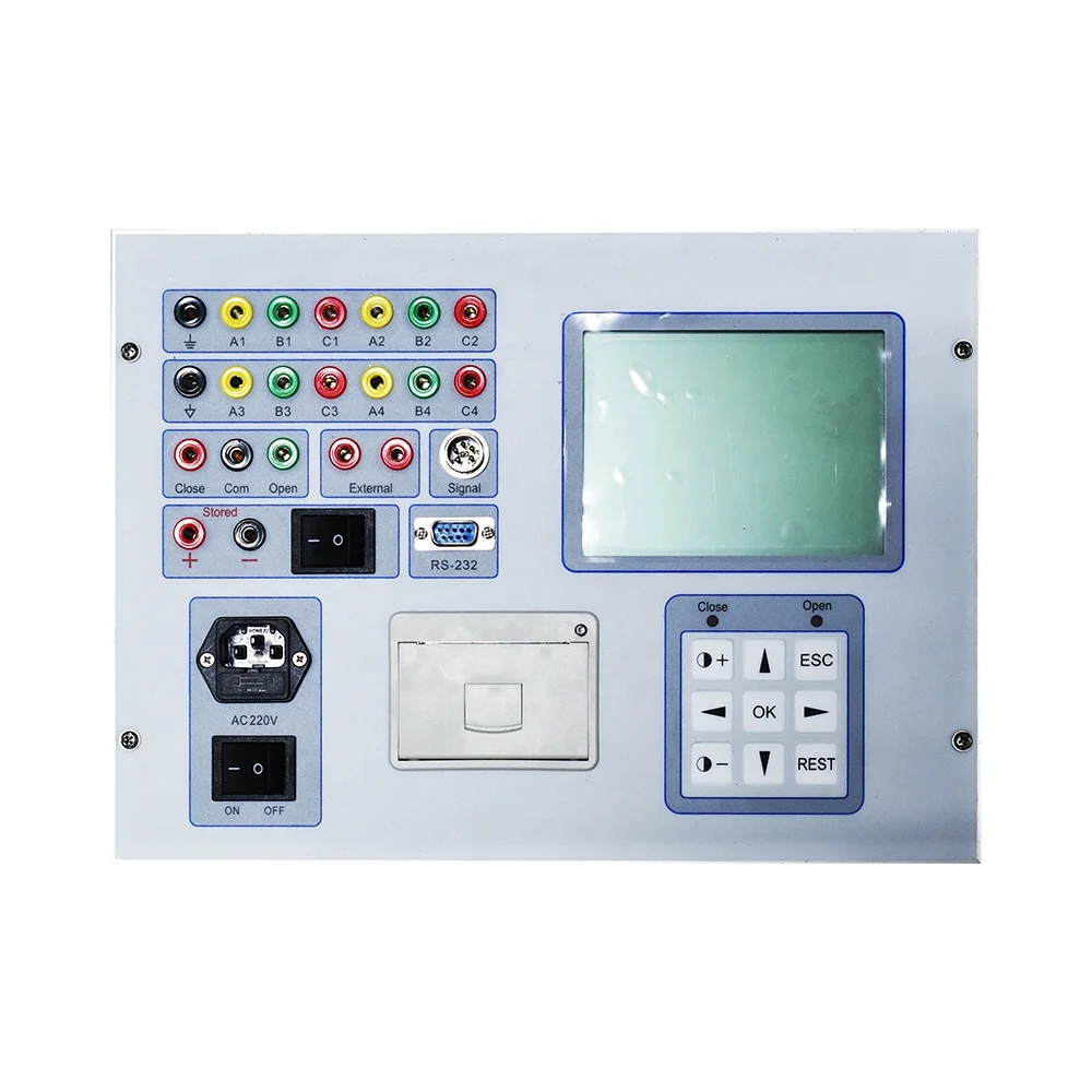 High Medium Voltage Switch Gear Timing Tester Circuit Breaker Switch Characteristics Tester for Electrical Engineering