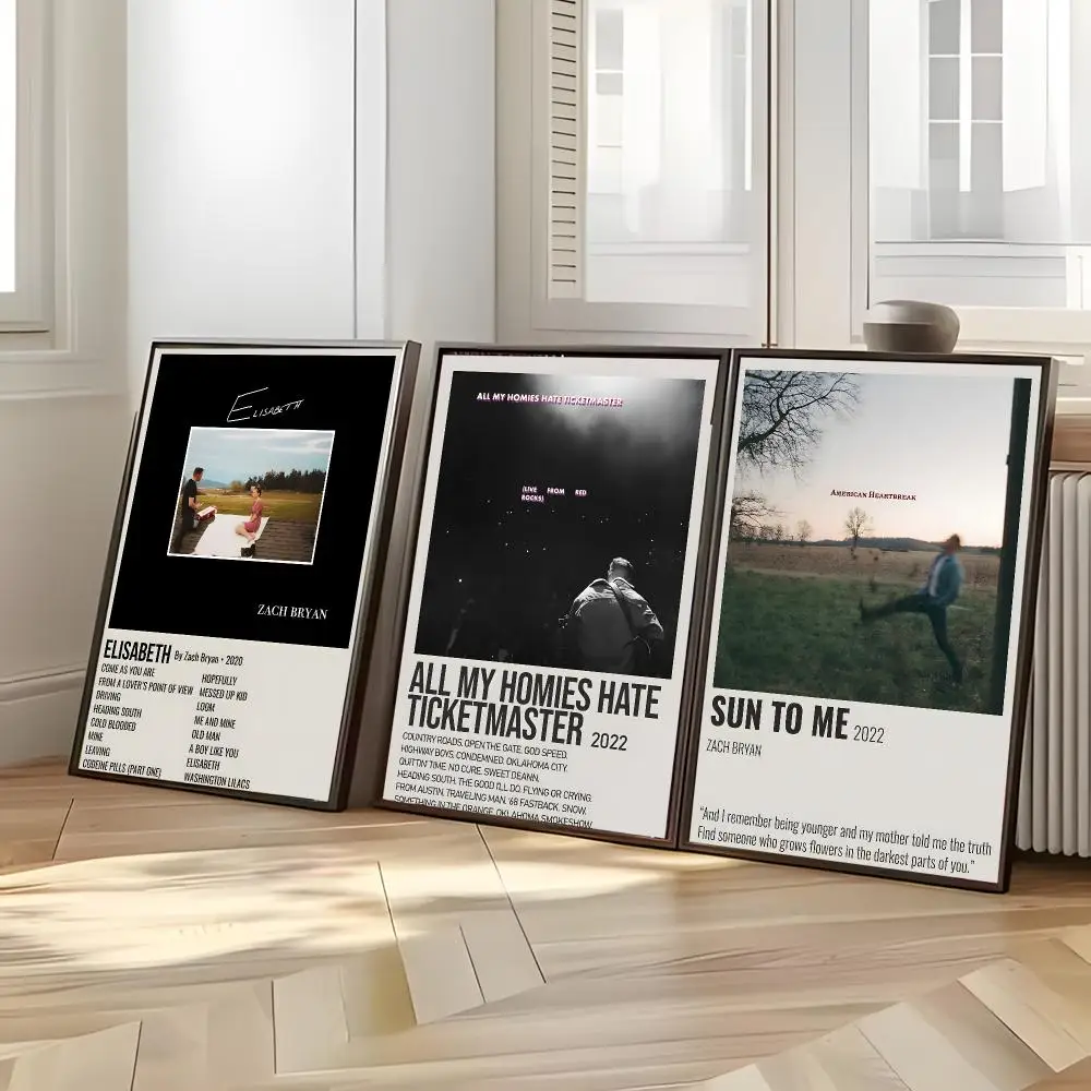 country singer Z-Zach Bryan Poster Distinct Home Decor Concepts Chic Indoor Art Pieces