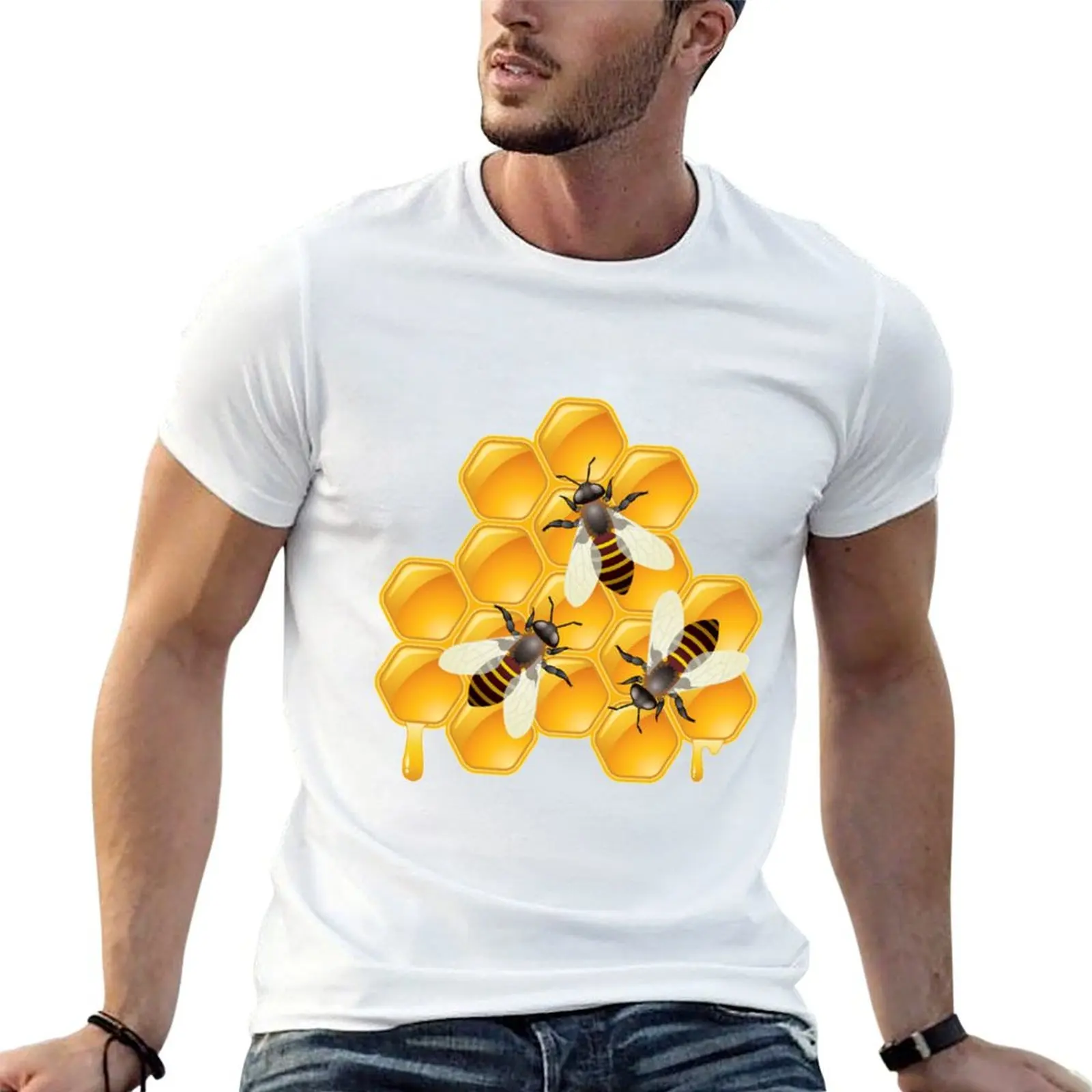 

Bee Honey T-Shirt anime t shirts for man t shirt man cotton t shirts for man cotton soft T-shirt
