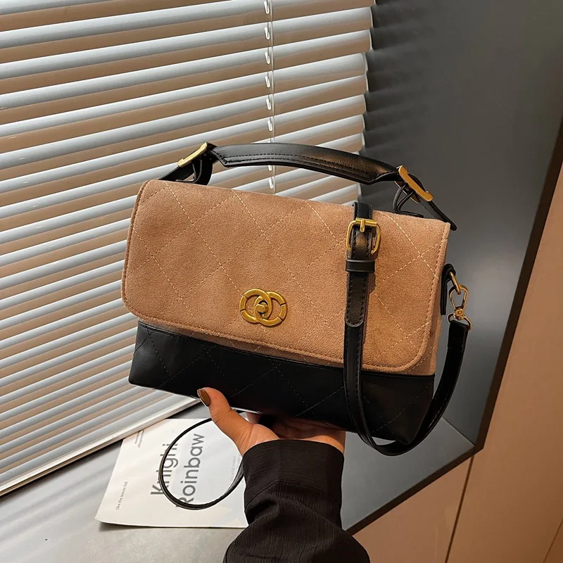 

Chic 2025 Quilted Shoulder Bag for Women, Fashionable Crocodile Pattern Chain Purse, Versatile Casual Bag for Work & Travel​