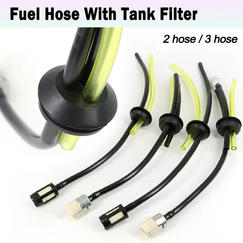 1/5/10pcs Replacement Strimmer Trimmer Fuel Hose with Fuel Petrol Tank Filter Oil Pipe For Chainsaw Parts Engine Garden Tools