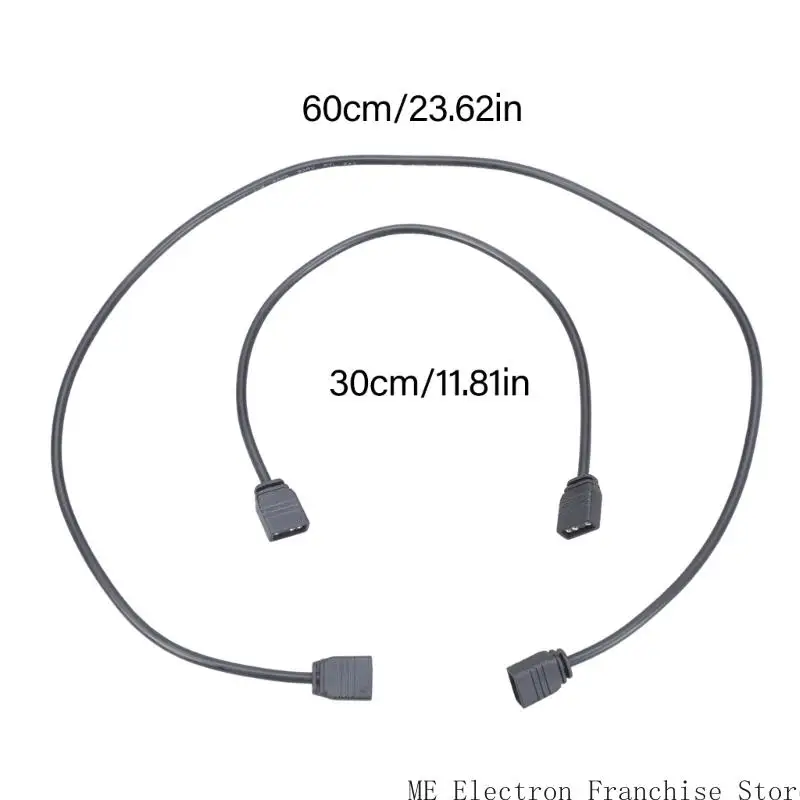 T5EA 30/60 سم Argb 3Pin كابل تمديد اللوحة الأم لمزامنة مروحة اللون
