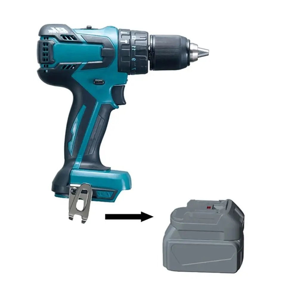 

18V Battery Adapter Li-ion Battery 20V Battery Converter Universal Battery Charging for Milwaukee/Makita/Dewalt