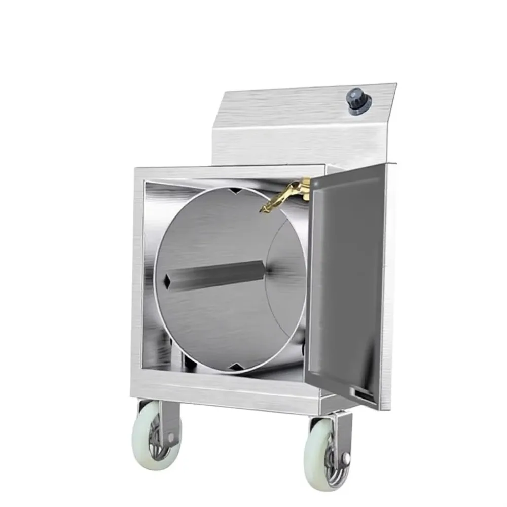 Fully automatic stainless steel barbecue skewer cleaning machine, commercial drum cleaning machine, large capacity heavy-duty