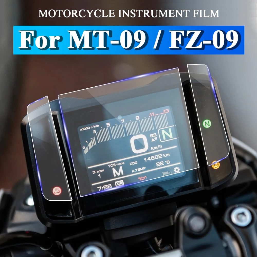 Motorcycle Instrument Film Accessories For MT-09 MT 09 MT09 SP 2023 Dashboard Screen Protection For Yamaha FZ 09 FZ09 2021 2022