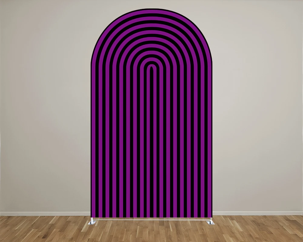 Deep Purple Gypsum Line Arch Backdrop Cover/Cylinder Cover for Birthday Parties, Wedding and Baby Shower Party Decoration Props