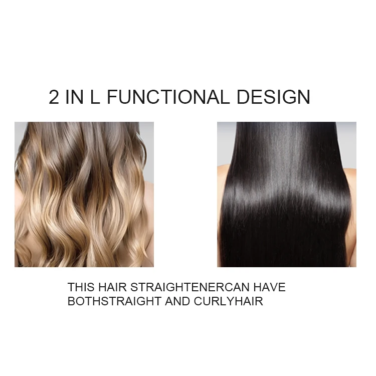 مكواة فرد الشعر المسطحة الكهربائية الأكثر مبيعًا مع لوحة عائمة ثلاثية الأبعاد قابلة للقفل