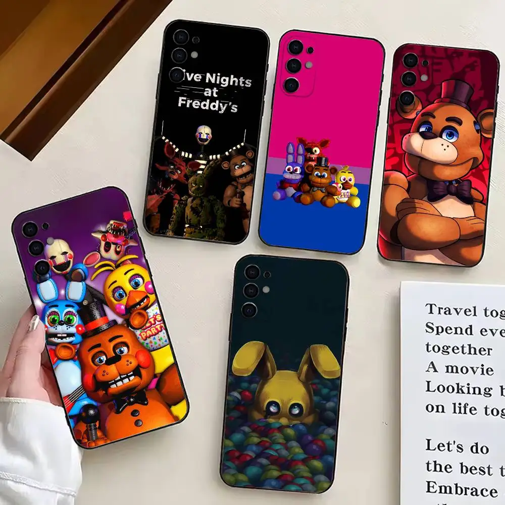 

Five Nights At F-Freddys Fnaf Phone Case For Samsung S25,S24,S21,S22,S23,S30,Ultra,S20,Plus,Fe,Soft Silicone Black Cover