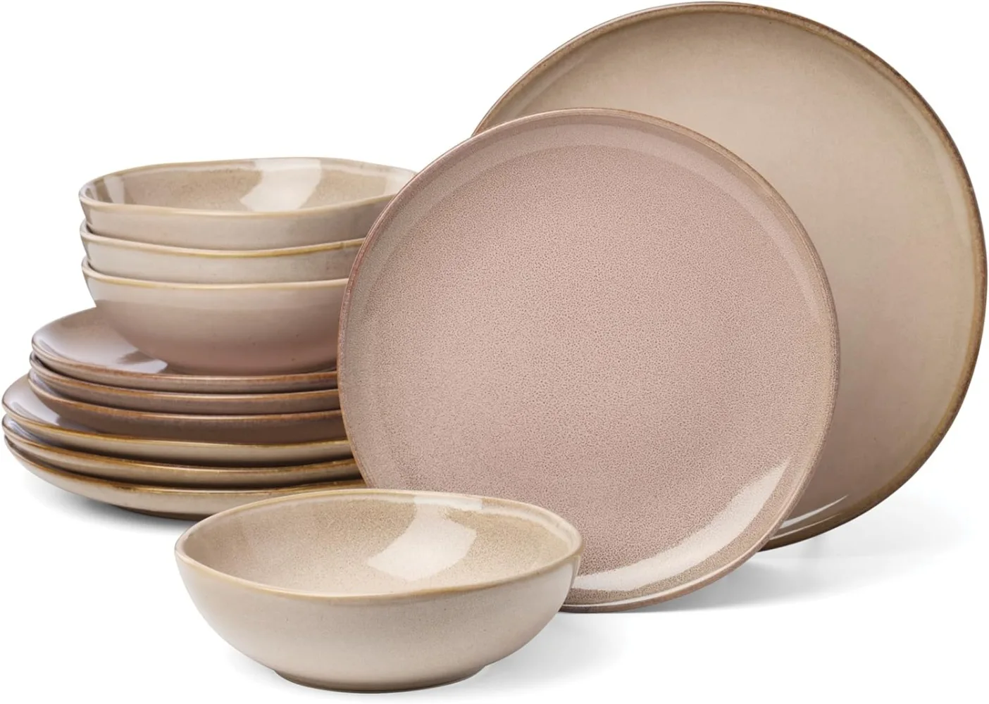 

Набор столовой посуды из 12 предметов, глина