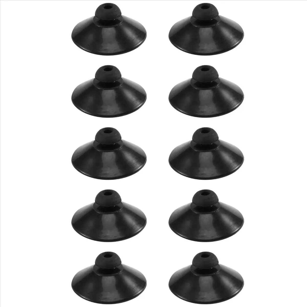 10 x Black rubber 27mm Suction Cup Clip Sucker For Aquarium Fish Tank Pump-A51M